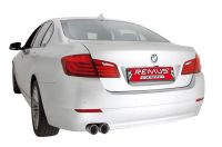 Remus sport exhaust with 2 tip(s) Ø 84 mm Street Race fits for BMW 5er F10 2,0l Diesel 4 Cyl, 120kw