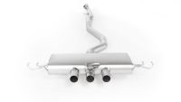 Remus Cat back system consists of replacement pipe and rear muffler without tips. Incl. ECE Approval. With integrated valve fits for Honda Civic Type R 2.0l VTEC Turbo / Turbo GT 235 kW (K20C1, EURO 6d-TEMP) mit OPFmit OPF (ab 05/2018=>)