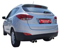 Remus sport exhaust left/right each 2 tail pipes Ø 84 mm Street Race fits for Hyundai ix35 2,0l CVVT, 120 kW, 2010=>