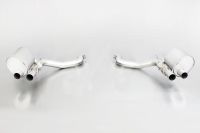 Remus Left / Right axle-back sport exhaust system (without tail pipes), incl. 2 vacuum operated mechanical valves, without homologation  fits for Maserati Ghibli III S Q4 3,0l 301kw