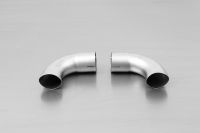 Remus outlet tubes for A 45 AMG incl. installation kit, suitable for the original exhaust outlets fits for Mercedes A-Klasse 2,0l 265kw