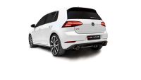 Remus Sport exhaust centered for L/R system (without tail pipes, without connecting tube), incl. EC type approvalOriginal tube Ø 65 mm - REMUS tube Ø 70 mm fits for Volkswagen Golf VII 2,0l 180kW GTI (DKTB, mit OPF) ab 11/2018=>