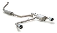 Remus Cat-back system consisting of:1x connection tube with flange connection fitting at the serial mounting points1x resonated front section (absorption principle)1x connection tube with spherical connection for mounting of the the sport exhaust1x sp