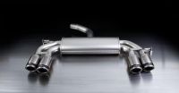 Remus sport exhaust with left/right each 2 tail pipes Ø 84 mm Carbon Race fits for Volkswagen Golf VI 1,2l 77kW