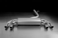 Remus sport exhaust centered Ø 76 mm for left/right system (without tail pipes), with 2 integrated electrical valves fits for Volkswagen Golf VII 2,0l 221kW R 4-Motion