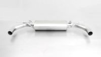Remus Sport exhaust centered for L/R system (without tail pipes), suitable for the original rear skirt, pipe Ø 70 mmOriginal tube Ø 65 mm - REMUS tube Ø 70 mm fits for Seat Leon 2,0l TSI 195kW Cupra
