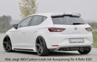 Rieger rear apron ABS for Duplex fits for Seat Leon 5F