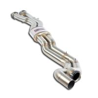 Supersprint Centre exhaust Twin Pipe - Resonated fits for BMW E46 M3 3.2i Coupé/Cabrio 01 -> (Mod. USA Ø63,5mm)