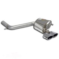 Supersprint Rear muffler Race F1 Right 120x80 fits for MERCEDES W204 C63 AMG V8 (Limousine + S.W.- M156 - 456 PS) 2007 ->(ab-Kat.)