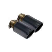 Supersprint endpipe kit OO 90 Black fits for PORSCHE 987 CAYMAN 06 -> 08 - Alle Modelle (Für 3.4L / 3.6L / 3.8L Motor conversion)