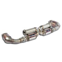 Supersprint Rear exhaust Right - Left -Race- + Metallic catalytic converters fits for PORSCHE 997 Turbo 3.6 (480 PS) 06 -> 09