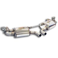 Supersprint Rear exhaust Right + Left with Valves fits for PORSCHE 981 BOXSTER S 3.4i (315 Hp) 2012-