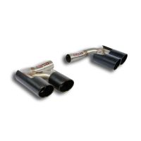 Supersprint Endpipe kit Right OO100 - Left OO100 BLACK fits for PORSCHE 958 CAYENNE Turbo S 4.8i V8 (570 Hp) 2014 -