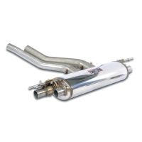 Supersprint Rear sport muffler  with right - left with valve fits for PORSCHE 536 CAYENNE 3.0L V6 (340 PS) 2018 -> (mit klappe)