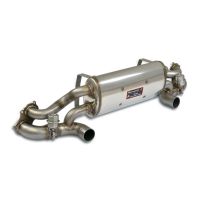 Supersprint Rear sport muffler  right - left with valve fits for PORSCHE 718 CAYMAN GT4 Sports Cup Edition 4.0L (420 PS - Modelle mit GPF) 2020 -> (mit klappe)