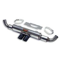 Supersprint Rear exhaust OO90 central exit fits for PORSCHE 997 Carrera 4S 3.8i (360 PS) GT CUP 05 -> 08