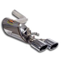 Supersprint Rear exhaust Left 120x80 fits for MERCEDES W204 C63 AMG V8 (Berlina + S.W.- 456 Hp) 2007 -(Cat.-Back)