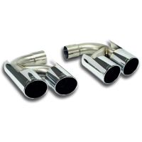 Supersprint Endpipe kit Right OO100 - Left OO100 fits for PORSCHE 958 CAYENNE 3.0T V6 Hybrid (333 Hp - 416 Hp) 2014 -