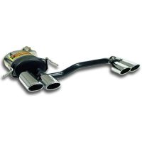 Supersprint Rear exhaust kit 4 exit 90x70 fits for MERCEDES A209 Cabrio CLK 350 V6 (272 Hp) 05 - 09