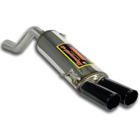 Supersprint Rear exhaust OO80 - BLACK ENDPIPES fits for FIAT GRANDE PUNTO EVO 1.6 M-jet (120Hp) 2010 -