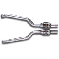 Supersprint Front pipe with Metallic catalytic converter Right - Left fits for BMW E64 Cabrio M6 5.0i V10 05 -(Impianto Ø70 mm)