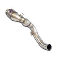 Supersprint pipe set  from turbo charger  + sport catalyst rightpossible with original exhaust from catalyst  fits for BMW F95 X5 M Competition X-Drive 4.4i V8 (S63M - 625 PS) 2020 ->