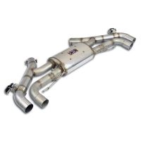 Supersprint Rear sport muffler  right + left with valve fits for BMW F95 X5 M Competition X-Drive 4.4i V8 (S63M - 625 PS - Modelle mit OPF) 2020 ->
