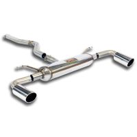 Supersprint Connecting pipe + rear exhaust Right O90 - Left O90 fits for BMW F36 Gran Coupè 418d (B47 - 150 Hp) 2015 -
