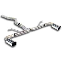 Supersprint Connecting pipe + rear pipe Right O90 - Left O90 fits for BMW F36 Gran Coupè 418d (N47 - 143 Hp) 2014 - 2015