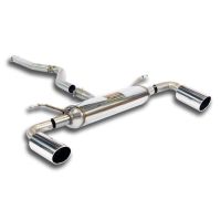 Supersprint Connecting pipe + rear exhaust Right O100 - Left O100 fits for BMW F30 / F31 (Berlina-Touring) 318d (143 -150 Hp) 2012 -
