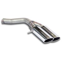 Supersprint Rear pipe Right 100x75 fits for AUDI A6 C7 4G (Limousine + Avant) Quattro 3.0 TDI V6 (204 PS - 245 PS) 2011 -