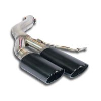 Supersprint Rear pipe Left 100x75 BLACK fits for AUDI A6 C7 4G (Limousine + Avant) Quattro 3.0 TDI V6 (204 PS - 245 PS) 2011 -