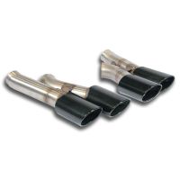 Supersprint Endpipe kit 100x75 Right + 100x75 Left BLACK fits for AUDI A6 C7 4G (Limousine + Avant) Quattro 3.0 BiTDI V6 (313 PS) 2012 -