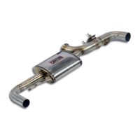 Supersprint Rear sport muffler  right-left Dual Sound, with valve fits for MERCEDES C118 CLA 250 4-Matic (2.0T - 224 PS - Modelle mit GPF) 2020 -> (mit klappe)