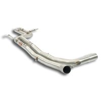 Supersprint middle pipe right - left fits for PORSCHE MACAN S 3.0L V6 (354 PS - Modelle mit GPF) 2019 ->