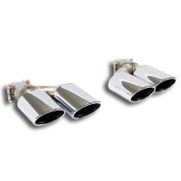 Supersprint Endpipe kit Right - Left 120x80 fits for MERCEDES X218 CLS Shooting Brake 350 CDI V6 (265 Hp) 2012 -