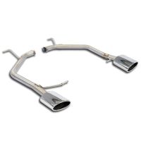 Supersprint Rear pipes Right 145x95 - Left 145x95(Muffler delete) fits for VW PASSAT B8 1.6 TDI (120 PS) 15 ->