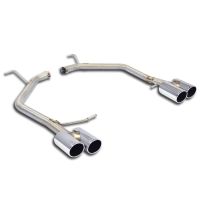 Supersprint Rear pipes RightOO80 - LeftOO80(Muffler delete) fits for VW PASSAT B8 1.6 TDI (120 PS) 15 ->