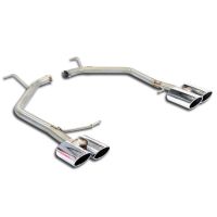 Supersprint Rear pipes Right 100x75 - Left 100x75(Muffler delete) fits for VW PASSAT B8 1.6 TDI (120 PS) 15 ->
