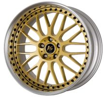 Work Wheels VS XX Gold (GLD) with black rim bolts Wheel 10.5x20 - 20 inch 5x118 bold circle